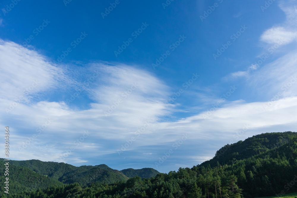 The sky, clouds, and mountains, Gangwon-do, South Korea The sky, clouds, and mountains, Gangwon-do, South Korea