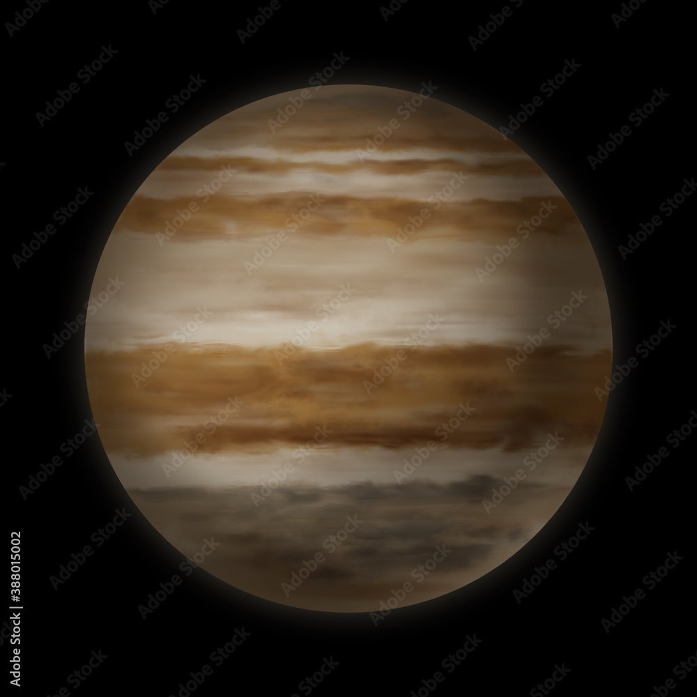 惑星木星のリアルなイラスト Stock Illustration Adobe Stock