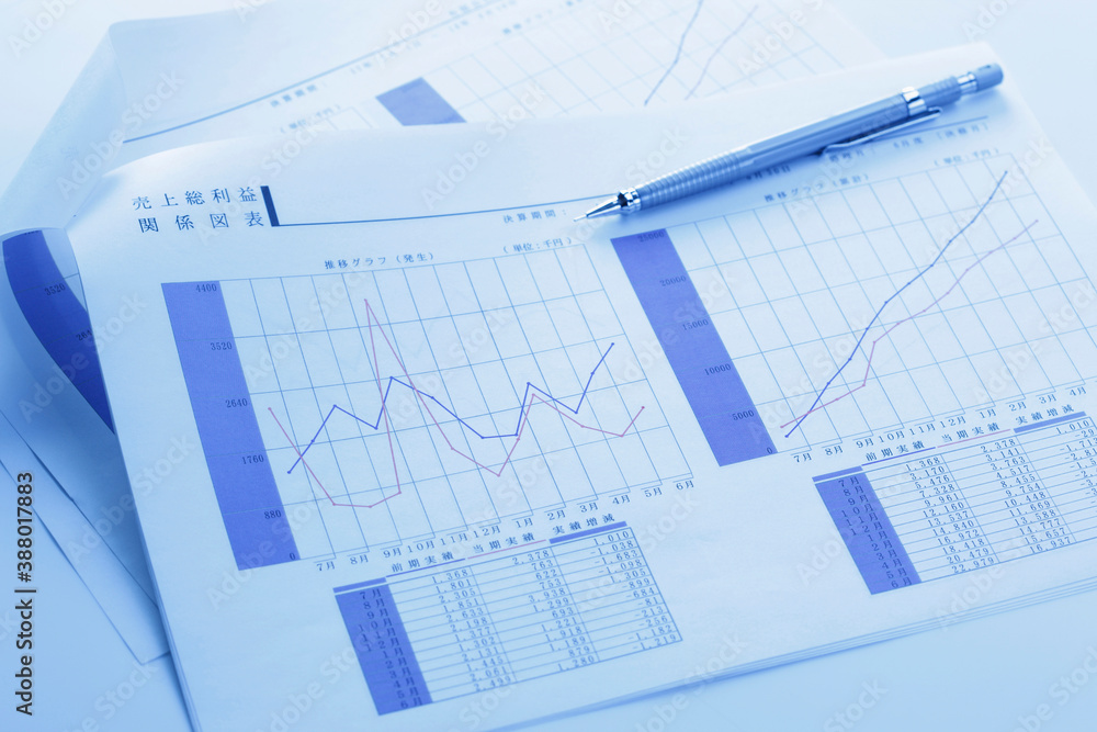 売り上げのグラフ