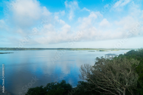 Fototapeta Naklejka Na Ścianę i Meble -  Early morning intracoastal waterway at St Augustine Florida