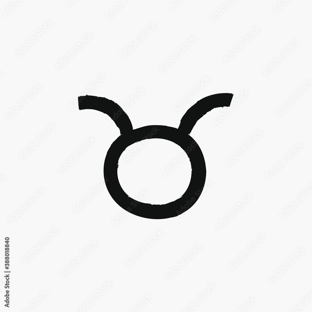 Isolated hand drawn zodiac sign design Isolated hand drawn zodiac sign design
