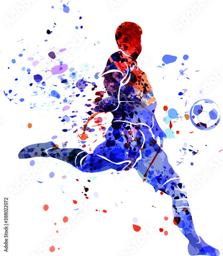 Vector illustration of soccer