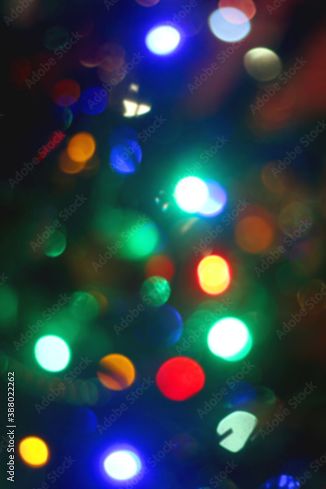 Colorful Christmas bokeh lights. Defocused Christmas background. Colorful Christmas bokeh lights. Defocused Christmas background.