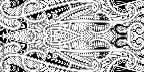 Canvastavla Polynesian ethnic style ornament