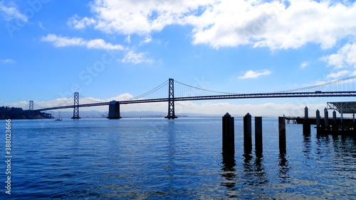 North America, USA, California, San Francisco Bridge in Oakland (Bay Bridge) © Giban