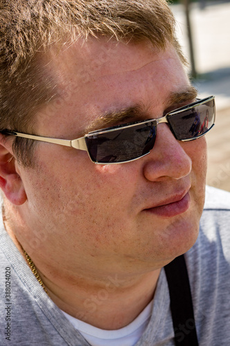 Portrait of a Mature man in sunglasses