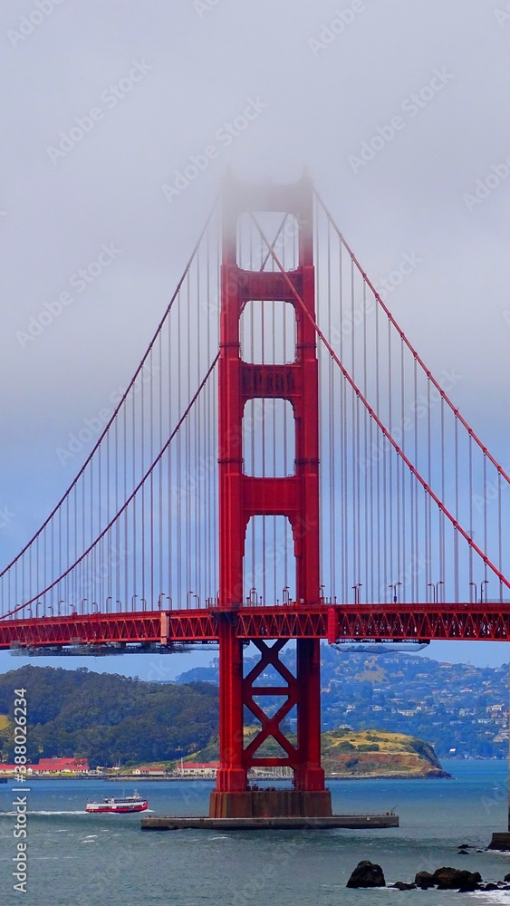 North America, United States, California, the Golden Bridge in San Francisco