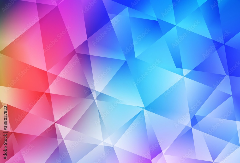 Fototapeta premium Light Multicolor vector abstract mosaic backdrop.