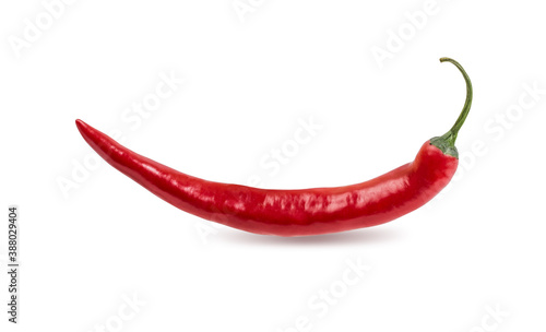 Pepper isolated on white background with clipping path