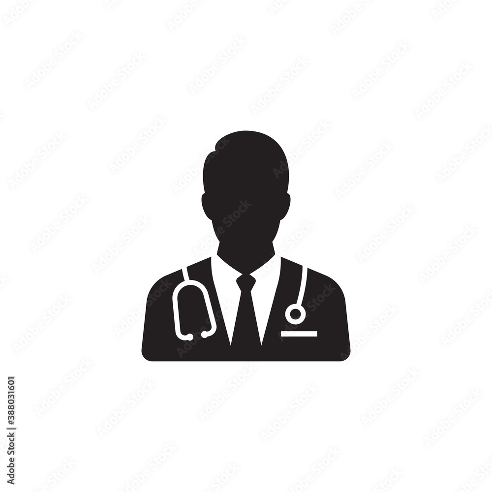 Doctor icon design template vector isolated illustration Doctor icon design template vector isolated illustration