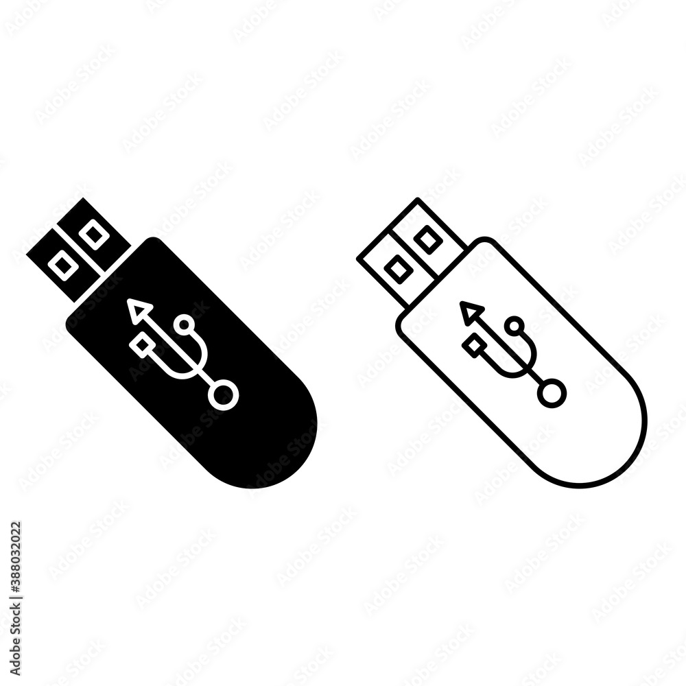 Usb icon vector set. flash drive illustration sign collecion. storage symbol. Usb icon vector set. flash drive illustration sign collecion. storage symbol.