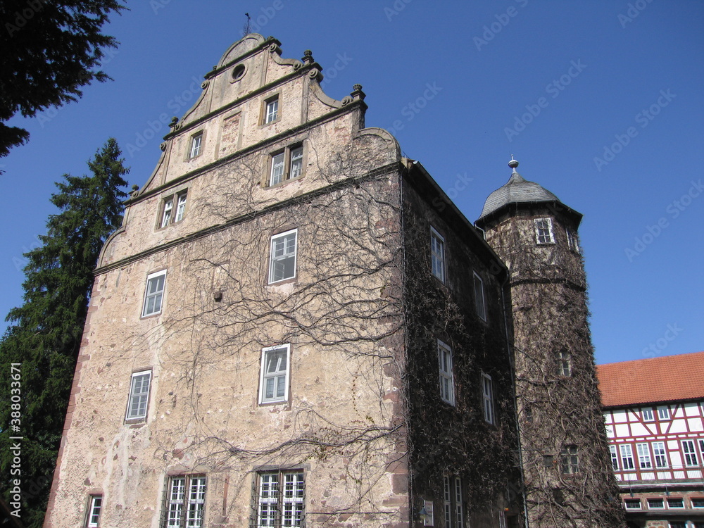 Hinterburg mit Hinterturm in der Burgenstadt Schlitz in Hessen