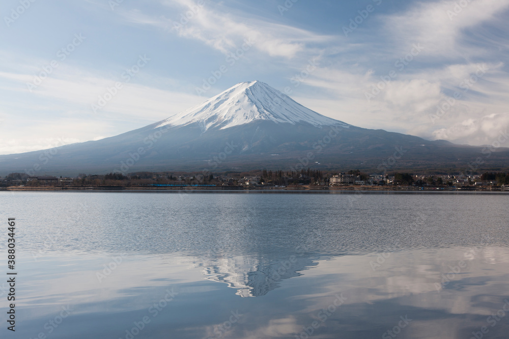 河口湖からの富士山