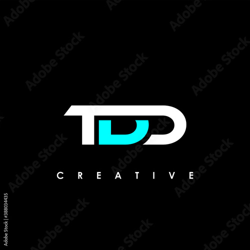 TDD Letter Initial Logo Design Template Vector Illustration	
 photo