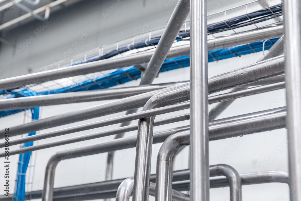 Εκτύπωση καμβά Industrial automation factory food equipment pipe stainless tubes