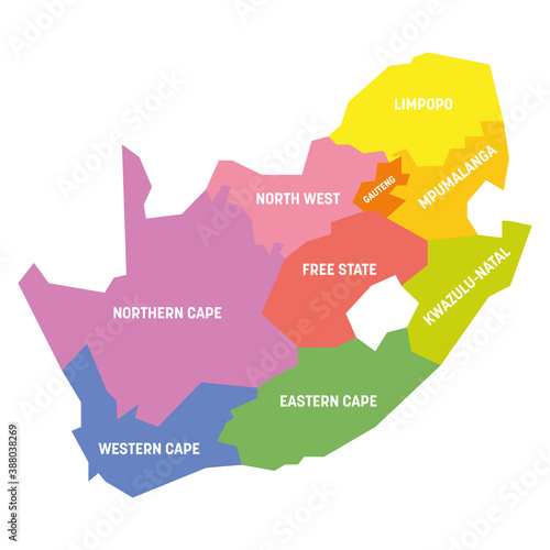 South Africa - map of provinces
