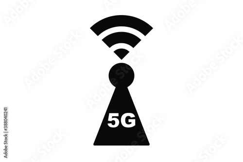 5Gアンテナのアイコン