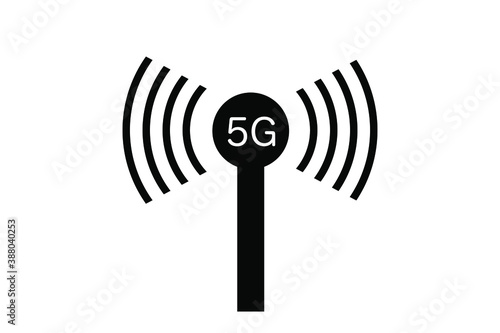 5Gアンテナのアイコン