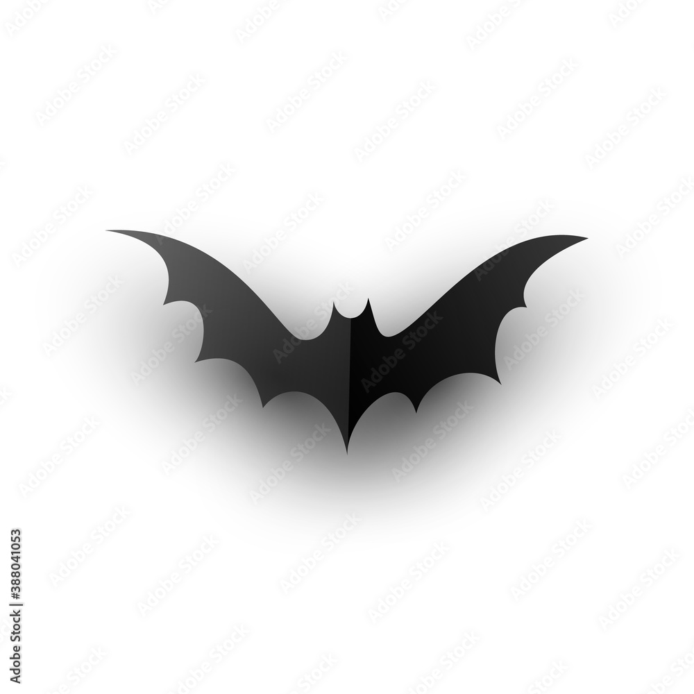 Halloween hand drawing black bat isolated on white background. Bats silhouettes . Vector illustration. Halloween hand drawing black bat isolated on white background. Bats silhouettes . Vector illustration.