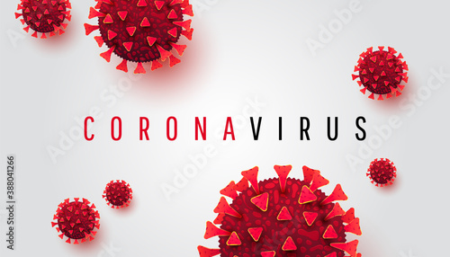 Pandemic epidemic corona virus concept. How the coronavirus outbreak is affecting the global economy and human life