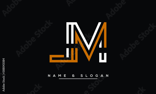LM, ML, L, M  Abstract Letters Logo Monogram