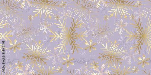 Christmas card. Snowflakes Winter seamless pattern