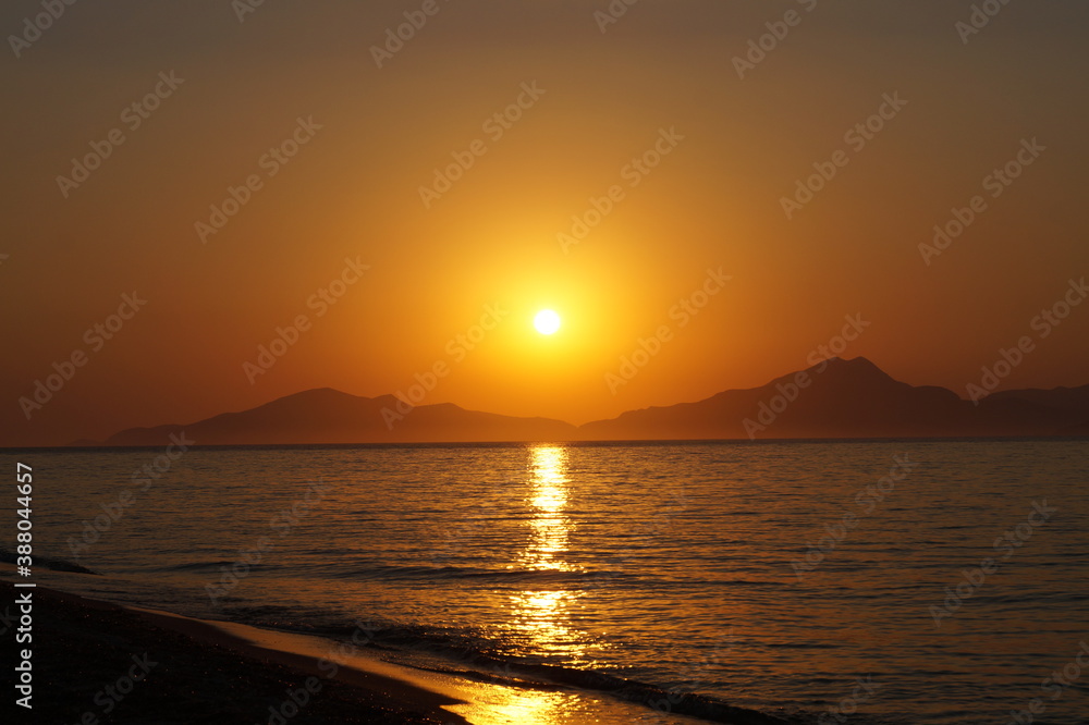 Sunset in a Greek Beach where you feel peace and quiet.
The view of the ancient Hippocrates in the island of Kos.