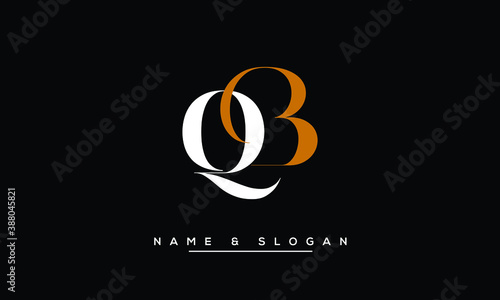 QB, BQ, Q, B  Abstract Letters Logo Monogram