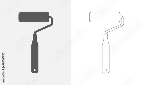 Paint roller vector icon 