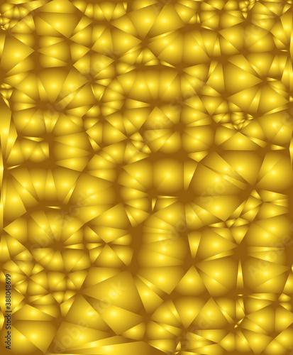 Golden metal gradient pattern background