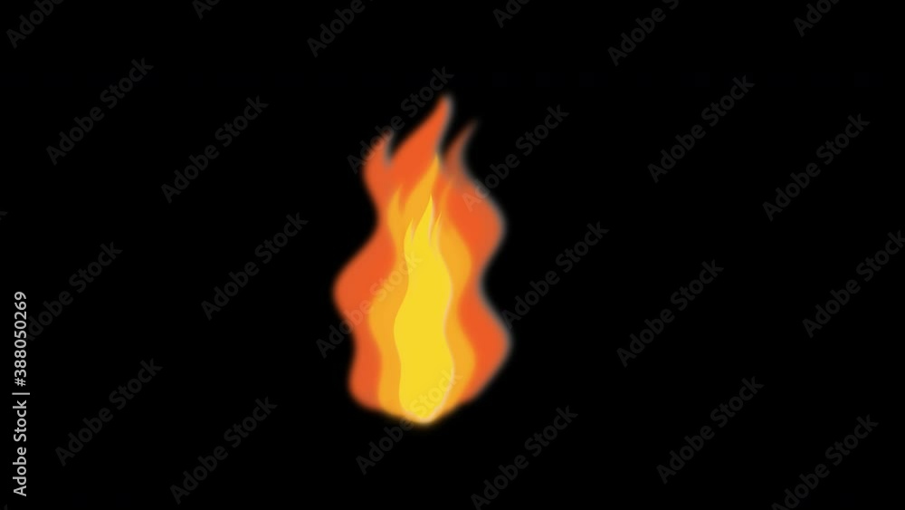 Fire, flame 2D element with alpha channel. Fire flame animation motion design. Fire, flame 2D element with alpha channel. Fire flame animation motion design.