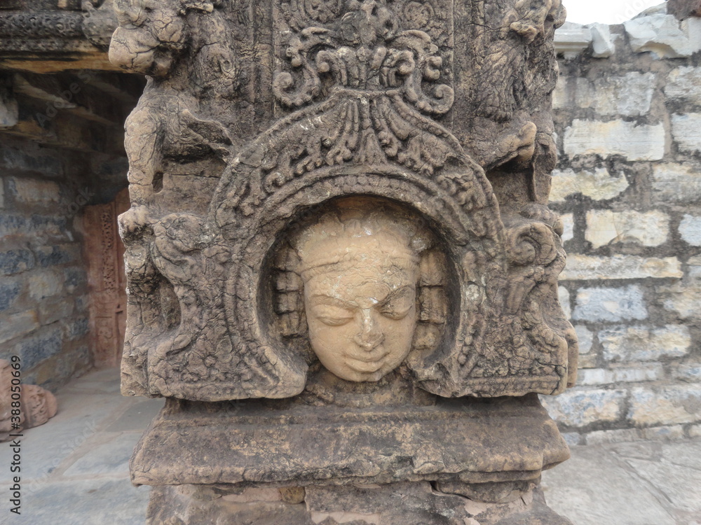 ancient statue in sirpur chhattisgarh india