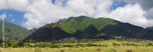 Panorama of Wailuku Heights in Maui Hawaii photo