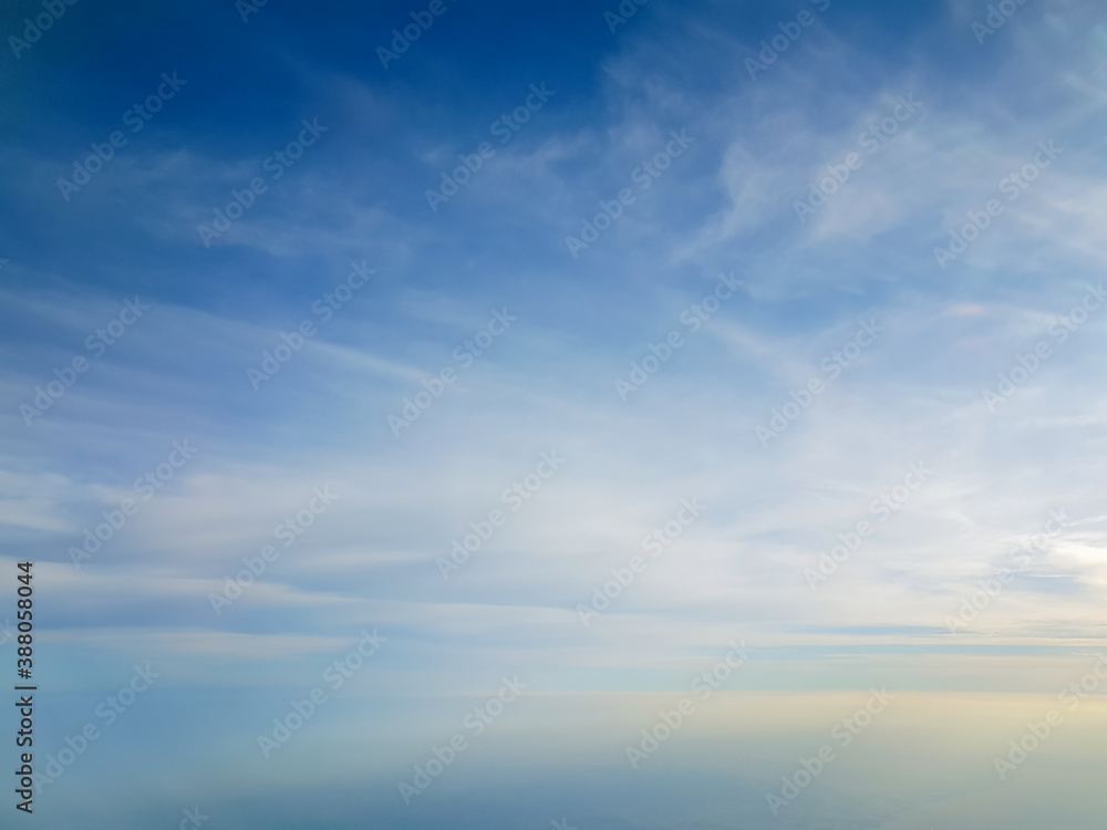 Beautiful blue sky with white fluffy clouds. Beautiful blue sky with white fluffy clouds.