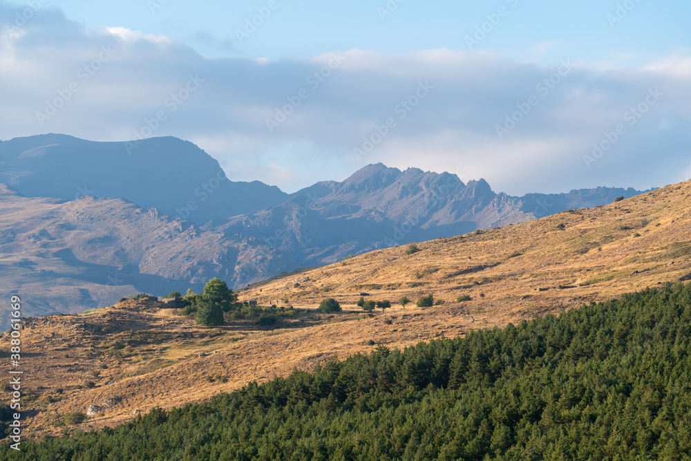 Fototapeta premium Mountainous landscape of Sierra Nevada in southern Spain