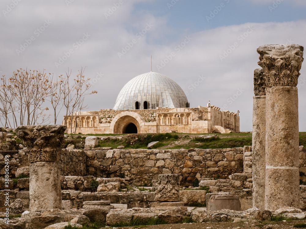 Amman, Jordanien, alt, Religion, Umayyaden-Moschee, Bauwerk, Geschichte, historisch, Architektur, Reisen, Fremdenverkehr, Vorderasien
