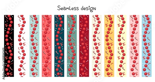 Festive border, template set. A large collection of congratulatory borders, ornaments, brushes. Abstract geometric dividers, sseasonal symbols design elements