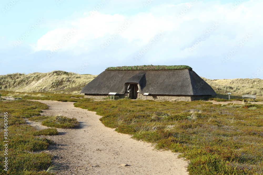 Iron Age House, Isle of Amrum, North Frisian islands, Schleswig-Holstein, Germany