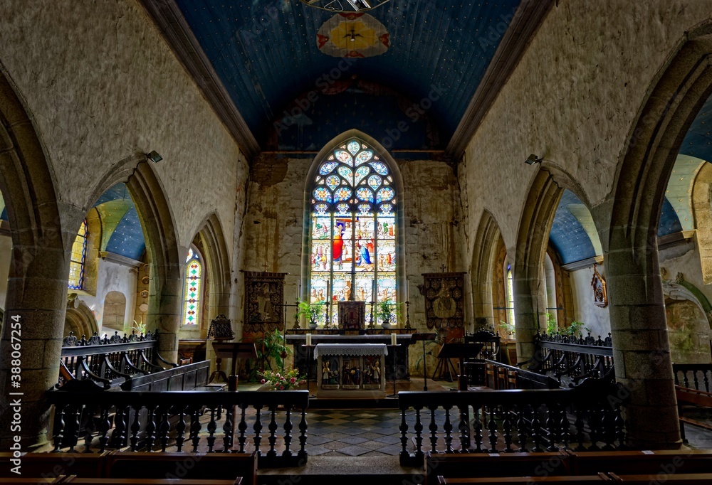 Eglise Saint-Goulven, Goulven, Finistère, Bretagne, France
