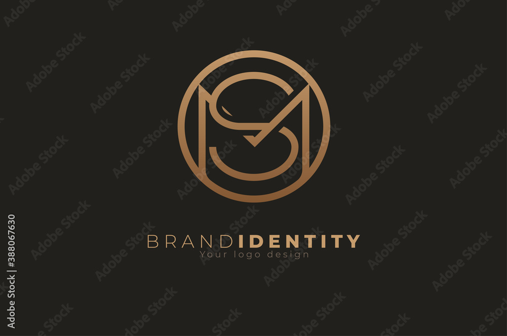 Abstract initial letter M and S logo, usable for branding and business logos, Flat Logo Design Template, vector illustration Abstract initial letter M and S logo, usable for branding and business logos, Flat Logo Design Template, vector illustration
