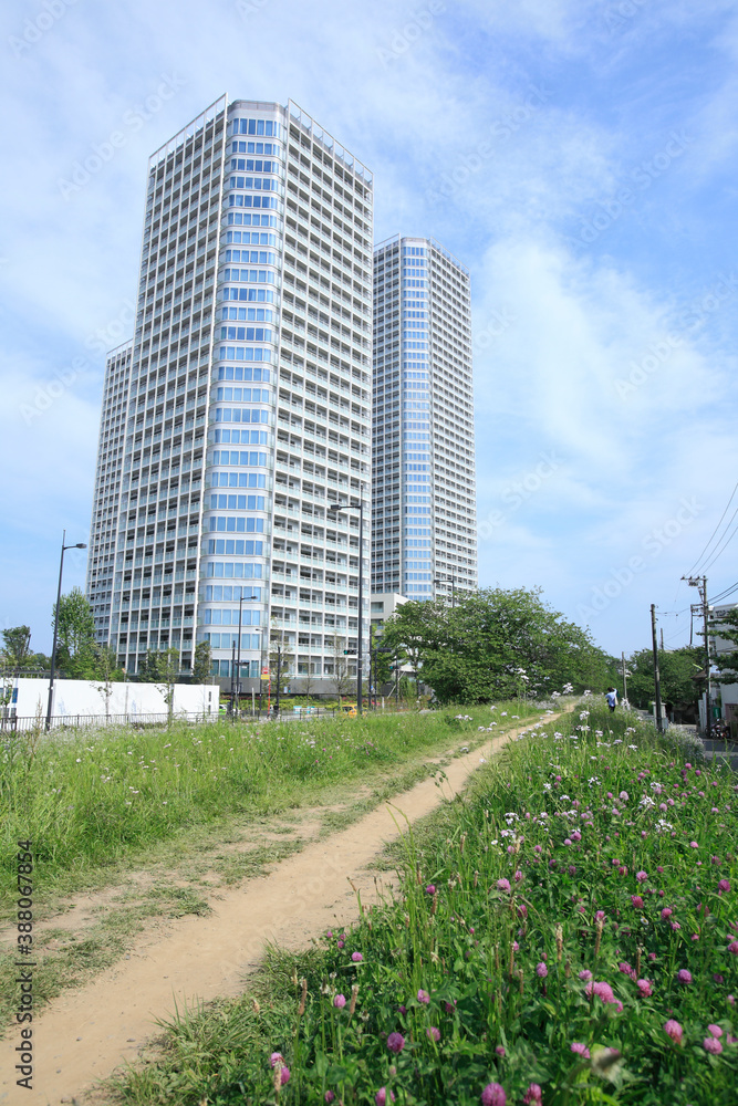 Obraz premium 二子玉川ライズ高層マンション