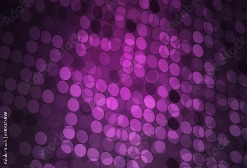 Dark Pink vector texture with disks.
