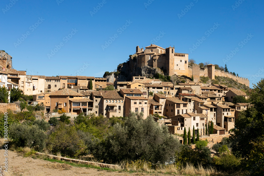 Beautiful medieval town of Alquézar in Spain