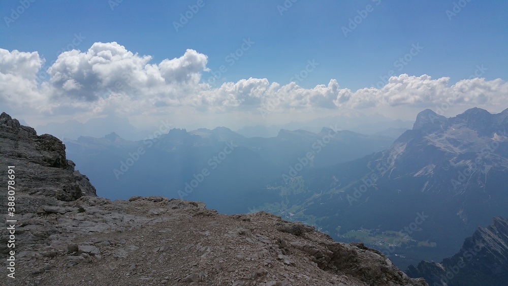 Obraz premium Italia Dolomity Góry Montagnes Clouds Chmury