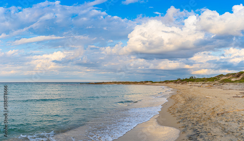 Beach hike to the Torre Guaceto in Apulia, Italy through the maritime nature reserve photo