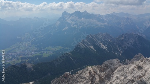 Italia Dolomity Góry Montagnes Clouds Chmury