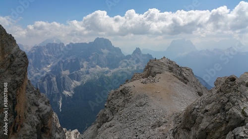 Italia Dolomity Góry Montagnes Clouds Chmury