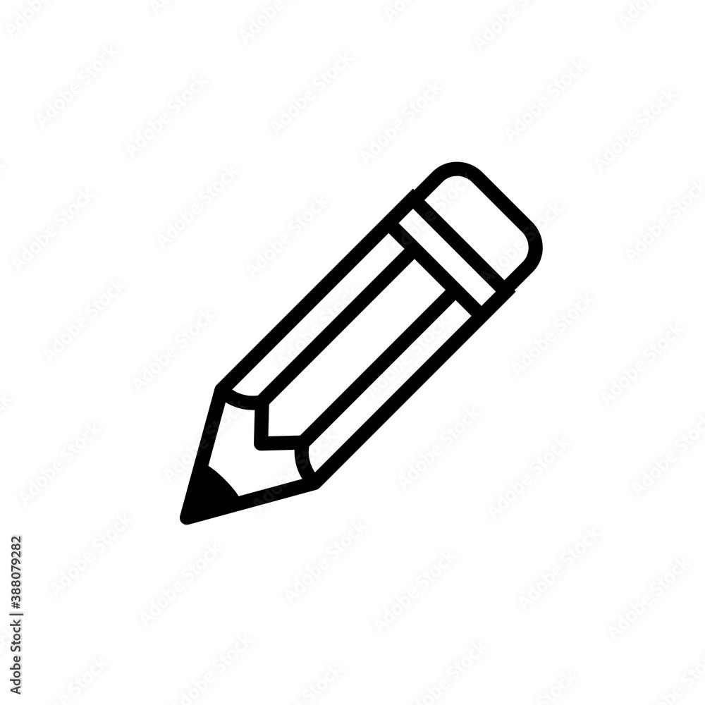 School pen line icon. Clipart image isolated on white background. School pen line icon. Clipart image isolated on white background.
