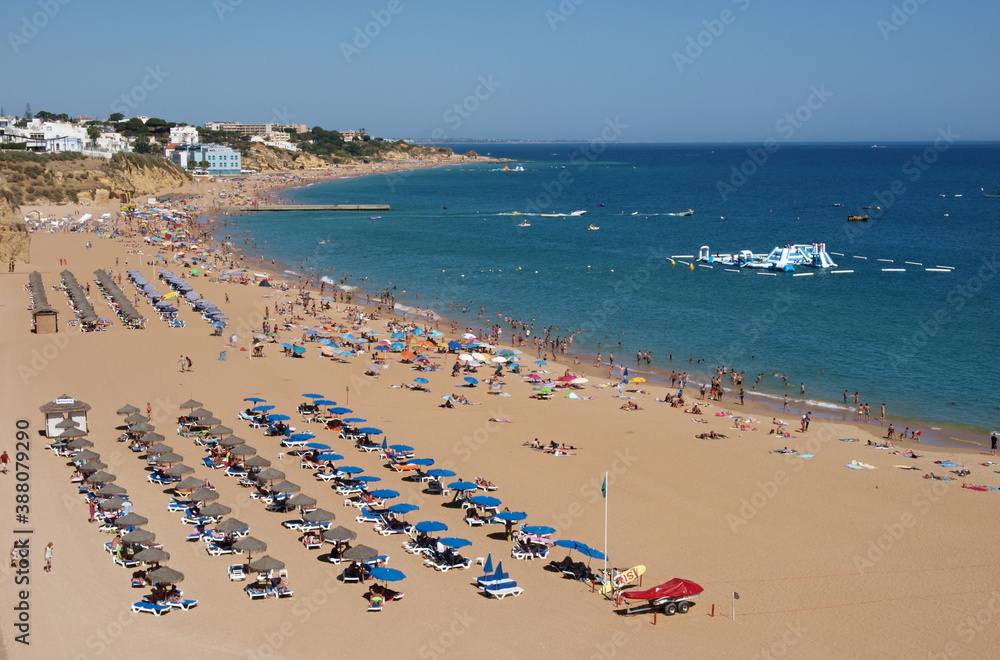 Main beach of Albufeira, Algarve - Portugal Main beach of Albufeira, Algarve - Portugal