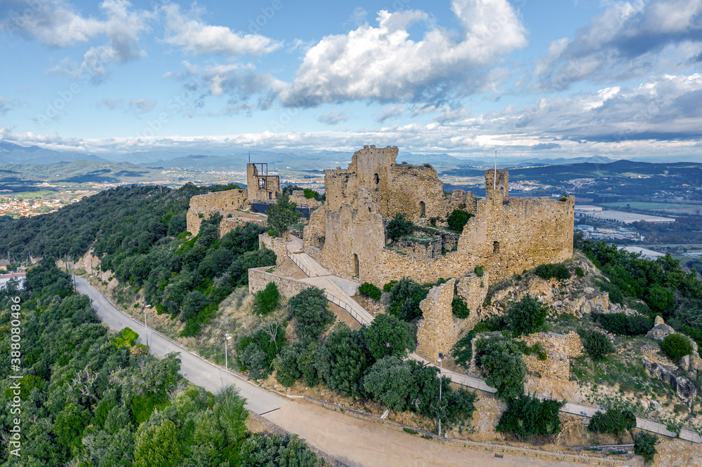 Palafolls Castle in the province of Barcelona Spain